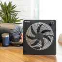 Holmes Battery & AC Powered Fan 10" Blade 78hrs on Battery with Head Tilt (2140549), Black