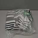 Black and White Striped Outdoor Rug Front Porch Rug 35.4''x59'' Cotton Hand-Woven Welcome Mats Layered Door Mats for Front Porch/Entryway/Laundry Room/Bedroom/Outdoor (35.4''x59'')