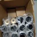 YaFex Curtain Rods 32-144 Inch, Heavy Duty 1 Inch Adjustable Curtain Rod for Windows, Black Extra Long Window Treatment Rods, Modern Design, Easy Installation