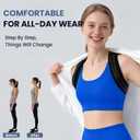 Posture Corrector for Men and Women, Adjustable Back Brace Straightener, Breathable Shoulder, Neck, Clavicle & Mid-Back Support, Relieve Slouching, Hunching, and Back Pain,One Size (M)