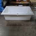 33x22 Drop In Kitchen Sink White 1 Hole, 33 Inch Topmount Fireclay Sink Drop In Single Bowl, Heavy Duty Large Capacity Deep Basin, w 2 Custom Accessories, Pure White, for Kitchen, Large, Min. Cabinet Size: 36"