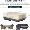 Patio Furniture Covers Waterproof Heavy Duty, 90"x64"x28" Large Outdoor Dining Table and Chair Covers/ Waterproof UV Snow Resistant/ General Purpose Outside Sectional Sofa Set Covers