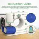 StitchMaster Pro:Ballet on twin needles.Sewing machine,sewing machine for beginners,Double needle and double thread,16 kinds of stitches.Sewing machine for Household,sewing machine for adults.