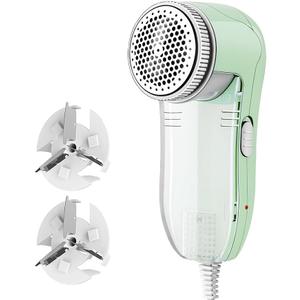 Fabric Shaver, Fuzz Balls Pills Lint Remover, AC120V Plug and Play (Honeydew Mint Green)