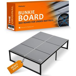 Meliusly Heavy Duty Bunkie Board Full Size (54x75) - Non-Slip Breathable Bed Support Board for Slatted Bed Frame, Anti-Sag Under Bed Support, Noise Minimizing Moisture Resistant Bed Board