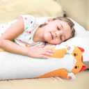 Long Cat Plush Body Pillow  Cute Brown Cat Plushies Soft Stuffed Animal, Extra-Long Cuddle Pillow, Gift for Kids & Girls 20" (19.6 inches)