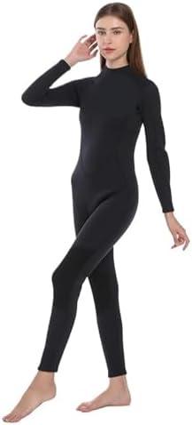 Wet Suit Women's 3mm Neoprene Wetsuit One-Piece Cold-Proof Surfing Snorkeling Diving Suit Warm Sunscreen Small