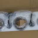 3-Light Bathroom Vanity Light, Black and Gold, Bulbs Included, 3 Light-Clear
