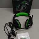 BENGOO G9000 Stereo Gaming Headset for PS4 PC Xbox One PS5 Controller, Noise Cancelling Over Ear Headphones with Mic, LED Light, Bass Surround, Soft Memory Earmuffs for Laptop Mac - Green