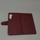 SUANPOT Compatible with Samsung Galaxy A16 5G Wallet case with RFID Blocking Credit Card Holder,Flip Book PU Leather Protective Cover Women Men for Samsung A16 Phone case Wine Red