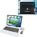 Lexibook, Bilingual and Educational Laptop Spanish/English, Toy for Children, 180 Activities to Learn, Play Games and Music, Large and Colored Screen, Black/White, JC899i2