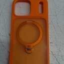 CASEKOO Orange for 17 Pro Max Case with 360 Spin Magnetic Stand [Camera Protection] [18FT Military Grade Protection] [Fit for MagSafe] Ring Grip Slim Matte 17 ProMax Case 6.9 Inch