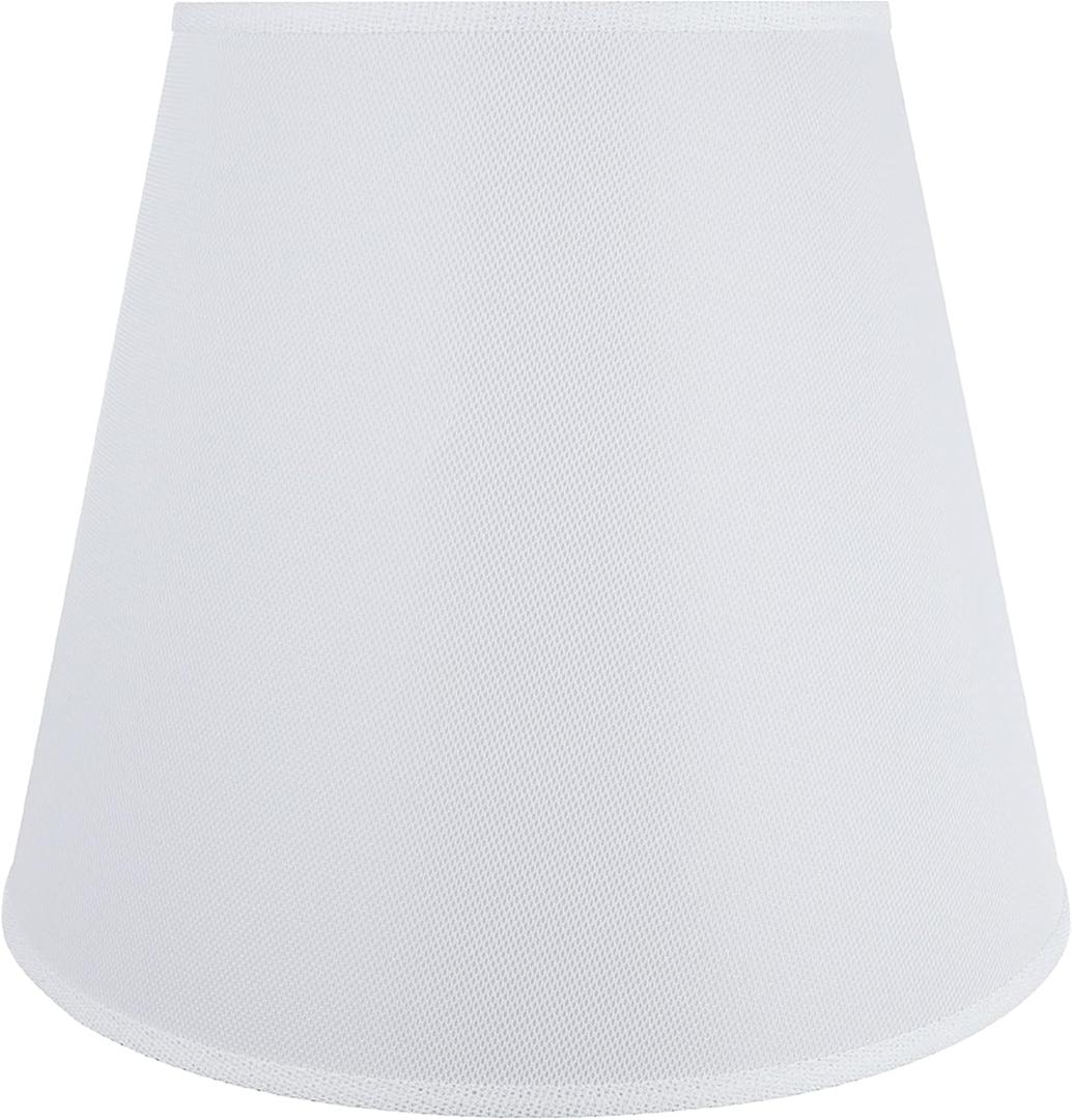 Aspen Creative 32802 Transitional Hardback Empire Shape Spider Construction Lamp Shade in White, 18" wide (11" x 18" x 15")