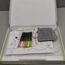 16-Inch Rechargeable Doodle Glow LED Note Board, 7-Color Light Modes, Neon Art Dry Erase Light Up Drawing Pad with Built-in Stand, Sketching Gift Toy For Kids/Girls/Teens, 5 Markers & Tracing Book (White)