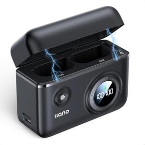 llano DMW-BLK22 USB-C Dual Battery Fast Charger for Panasonic Lumix S5, S5II, GH6, S5IIX, GH5 II, S5M2, S5M2X, GH5M2, DC-S9, DC-G9, IIDC-S5, DC-S5-II, DC-S5IIX