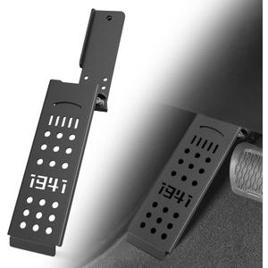 For JL JT Dead Pedal Left Side Driver Side Adjustable Foot Rest Kick Panel Compatible with 2018-2026 Jeep Wrangler JL JLU & Gladiator JT (NOT Fits 4XE Model) Black