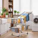 Clothes Drying Rack, Foldable 2-Level with 70" Adjustable Wings, X-Large