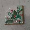 Beverage Napkin 16Ct Holiday Greenery