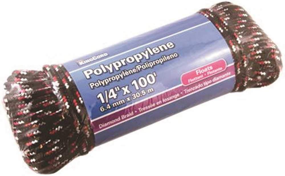 THE MIBRO GROUP 300011BG Polypropylene Diamond Braid, 1/4" x 100'