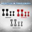 2 Pcs Aluminium Two Hole Pins Set - 1-1/8'' Diameter Alignment Pin Black