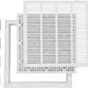 VEVOR Return Air Filter Grille, Fits W20 x H20in Duct Opening Size, Filter Included, Return Air Vent Cover for Wall, Powder-Coated Steel Return Air Grill Detachable Face/Door for 1 inch Filters