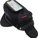 Dracarys Motorcycle Tank Bag - Oxford Saddle Black Motorbike Bag - Strong Magnetic Bag for Honda Yamaha Suzuki Kawasaki Harley (4Liter)