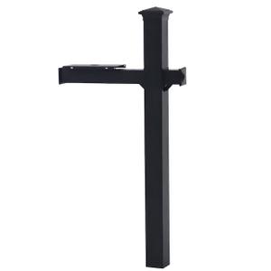 RELIABILT 4 x 4 Black Galvanized steel