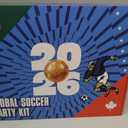 Soccer Fan Gear Set for 2026 World Tournament, Soccer Party Favors Kit with Flag,Scarf, Face Paint, Clapper, Horn&Glasses,Supporter Accessories for Game Day, Sports Event, Gift
