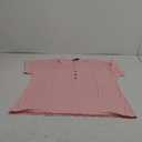 Womens V Neck Cap Sleeve Tops Summer Casual Short Sleeve Shirts Loose Fit Basic Work Tee Trendy Clothes 2025 (X-Large, Pink)