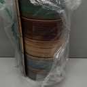 MAYHMYO Kitchen Rugs and Mats Set of 2 Teal Farmhouse Anti Fatigue Mat PVC Non Slip Retro Rustic Wood Texture Kitchen Mats for Floor, 17.3 x 29 x 0.4 inch + 17.3 x 47 x 0.4 inch