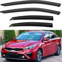 Window Visors Rain Guards for 2019 2020 2021 2022 2023 2024 Kia Forte, Out-Channel Window Vent Wind Deflectors Visors Shades for 19 20 21 22 23 24 Forte