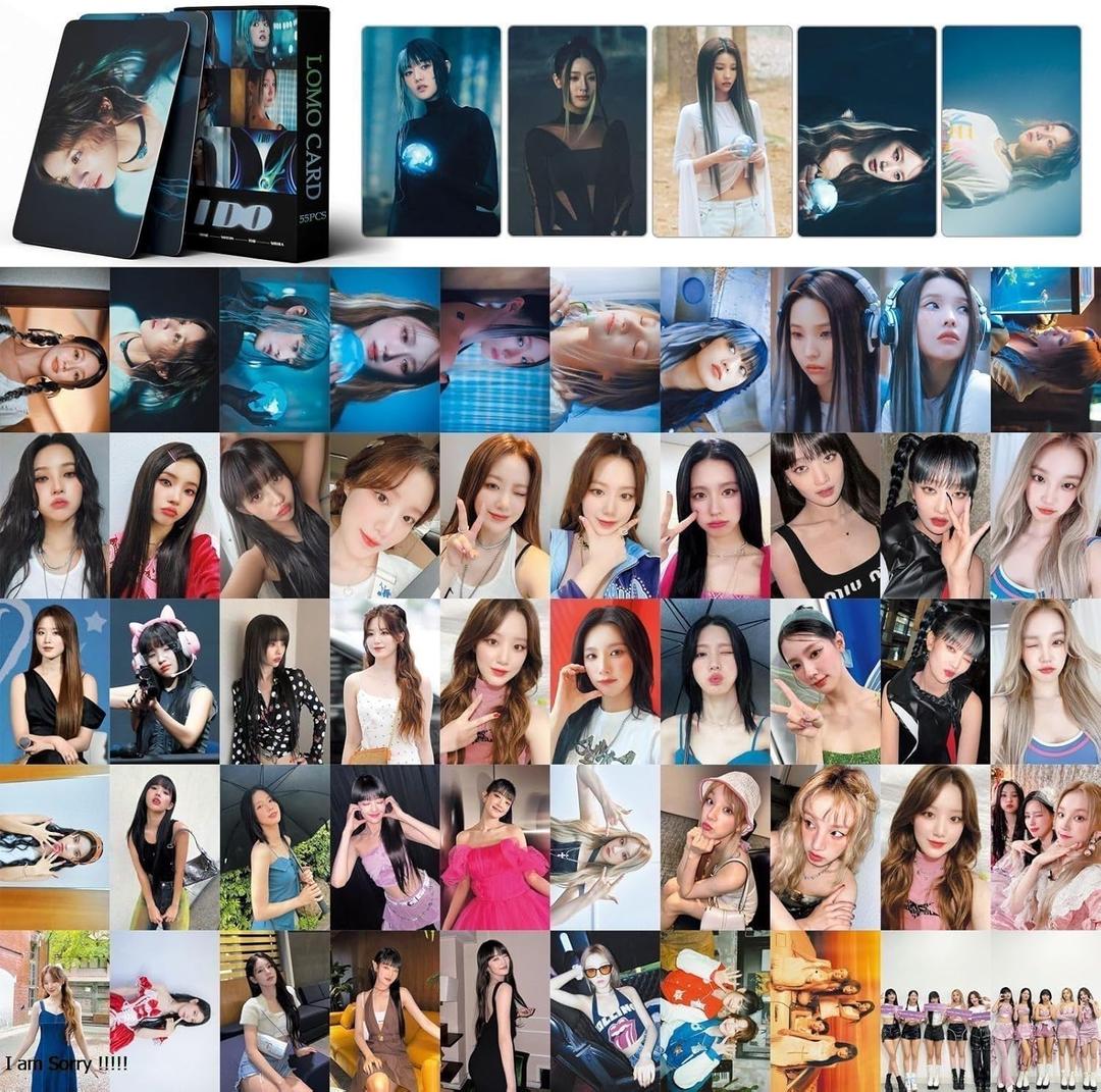 GILDE Photocards 2025 New Lomo Cards,GILDE Cards for Fans Collection (Black-55PCS)