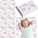 Shellwei Vinyl Nap Mat for Kids Preschool Daycare 52 x 20 x 1'' Kids Sleeping Folding Rest Mat for Toddler Boys Girls Baby Classroom Home Travel(Flower)