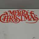 Metal Merry Christmas Wall Decor Christmas Sign Letter Decorative Hanging Plaque Suitable For Indoor Outdoor Room Yard Holiday Decoration