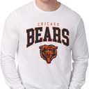 FOCO NFL Mens NFL Team Classic Arched Logo Long Sleeve White T-Shirt (XX-Large)