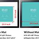 LaVie Home 30 x 30 Picture Frame Black Poster Frame, Display Pictures 24x24 with Mat or 30x30 Without Mat, Frame and Polished Plexiglass, Suitable for Photos, Artworks, Posters