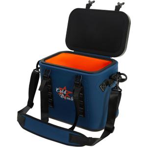 Magnetic Backpack Cooler Bag, Cold Retention Soft Coolers 30 Can Insulated Soft Sided Cooler with Waterproof Bag