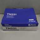 TN221 TN225 Toner Cartridge High Yield Replacement for Brother TN 221 TN 225 Compatible with MFC-9130CW HL-3170CDW HL-3140CW HL-3180CDW MFC-9330CDW (2 Black, 1 Cyan, 1 Magenta, 1 Yellow, 5 Pack)