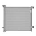 Retractable Baby Gate for Doorways and Stairs, Mesh Safety Gate for Pet, Indoor & Outdoor Use, One-Hand Operation, Easy Installation, 33.6" Tall, Expands to 55" WideGrey,33.6"x55" (Gray)