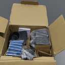 Panasonic Cordless Phone with Answering Machine, Advanced Call Block, Bilingual Caller ID and High-Contrast Display, Expandable System with 3 Handset Cordless Telephones - KX-TGD833M (Metallic Black)