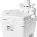 Upgraded 1 HP Utility Sink Pump with PCB Function Upflush to 36FT 2200GPH Under Sink Pump with 3 Water Inlets 1 Outlets Macerating Toilet System for Sink Shower Wash Bin Urinal Kitchen Basement