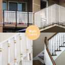PetSafe Balcony Netting - Stairway Net for Pets & Kids, Clear (10ft*2.6ft Thick)