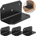 2x4 Galvanized Corner Brace, 90 Degree Angle Iron Brackets with Holes,Heavy Duty L Bracket for Wood Fence , Angle Brackets for Shelves , Raised Garden Bed Steel Corner Brackets (4pcs)