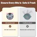 Stainless-Steel Baby Bowls with Suction: Food Grade & Dishwasher Safe - Baby Led Weaning Supplies for 6-18 Months Kids - High Chair