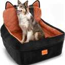 Dog Booster Car Seats for S/M Dogs Up to 35lbs,Pet Car Seat/Travel Bed with Washable&Removable Cover,Storage Pockets,Dog Safety Belt and Elevated Cushion Fits in Front/Back Seat
