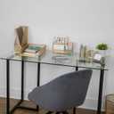 Martha Stewart Ryder Gold Mesh Metal 6 Piece Set Desktop Organizers and Accessories, Holds Files, Magazines, Letters, Pens, Sticky Notes and Business Cards