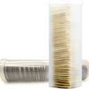 Set of 2 - Saltine Cracker Sleeve Storage Container/Cookie Stay Fresh Keeper, Round and Square