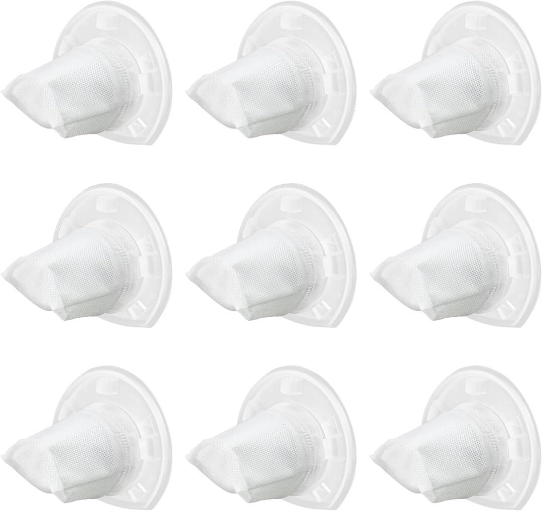 9 Pack Filter Replacement for Black and Decker Power Tools VF110 Dustbuster Cordless Hand Vacuum CHV1410L CHV9610 CHV1210 CHV1410 CHV1510 BDH2000L, 90558113-01