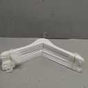 White Wooden Hangers - 10 Pack - Durable & Ideal for Everyday Use & Wedding