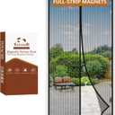Yotache Magnetic Screen Door Fits 30x80 Inch Doors, Screen Size 32"x81", Reinforced Screen Mesh with Full Strip Magnets for Front/Back Patio Single Sliding Door